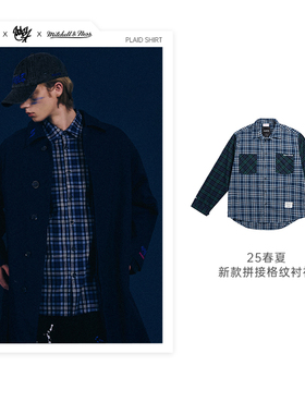 PHANTACi范特西PHC X STASH X M&N PLAID SHIRT 联名款 格纹衬衫