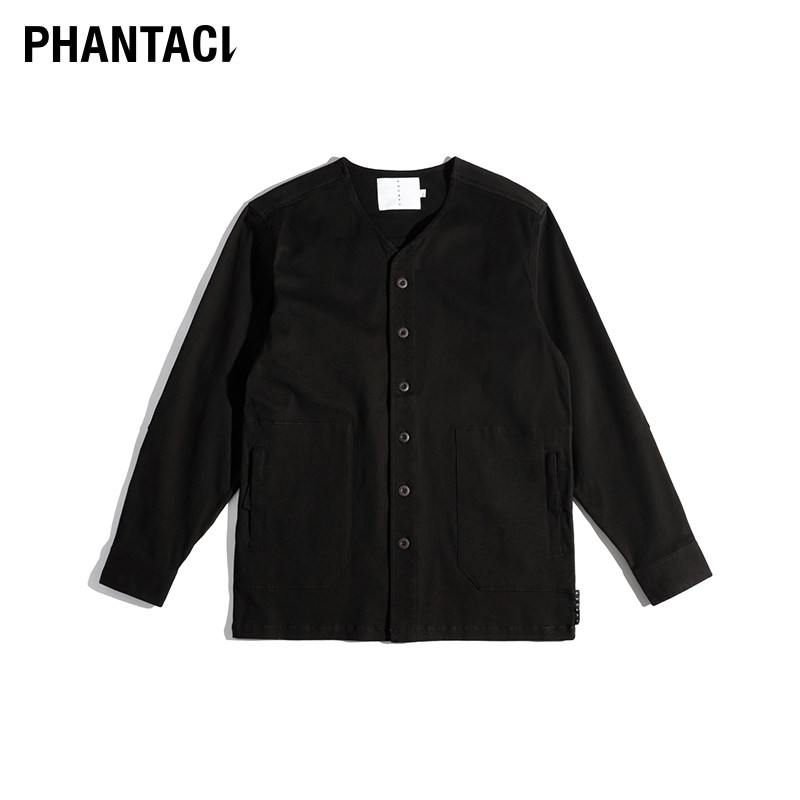 phantaci范特西 tech collarless shirts 男士无领衬衫