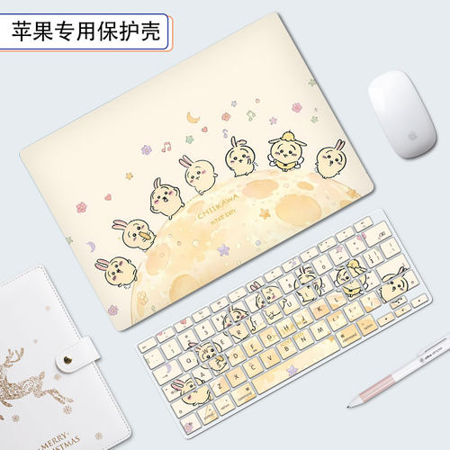 可爱苹果macbookair13.6寸保护壳适用Pro14笔记本Air15.3寸电脑M4/M5外壳Neo13防摔pro16磨砂Mac13透明保护套