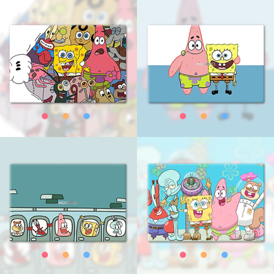 海绵宝宝笔记本电脑贴纸惠普星14