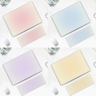 渐变色华为matebook14电脑保护壳适用Xpro笔记本D15磨砂D16外壳荣耀magicbook14pro女新款16S贴膜13寸保护套