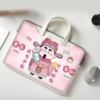 笔记本手提电脑包适用联想小新pro14内胆包华为matebookD16防水华硕无畏15可爱卡通苹果小米air13.3寸保护袋
