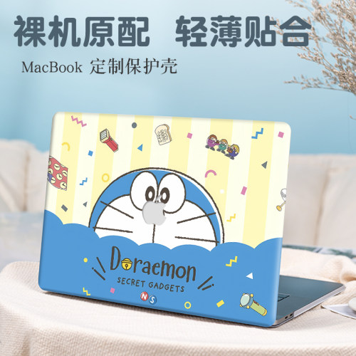哆啦A梦苹果macbookpro14保护壳适用2025新款air13.6英寸笔记本Pro16电脑Air15.3磨砂M3/M4外壳pro13.3保护套