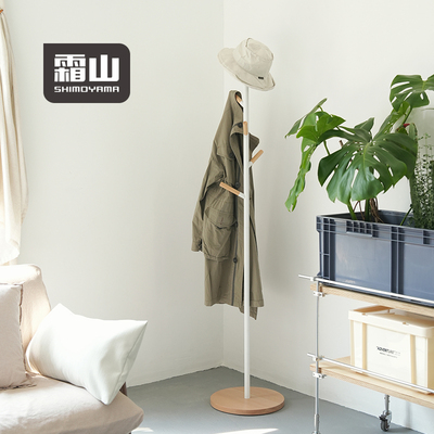 霜山铁艺衣帽架落地架家用卧室小型挂衣架入户置物架树形立式衣架