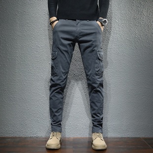 工装 作训潮牌多口袋直筒百搭秋冬长裤 裤 休闲裤 男 户外潮流时尚 新款