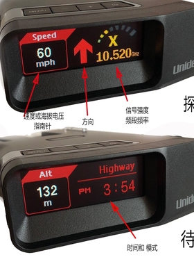 日本友利电uniden R7激光雷达电子狗 流動測速器远超情圣一号