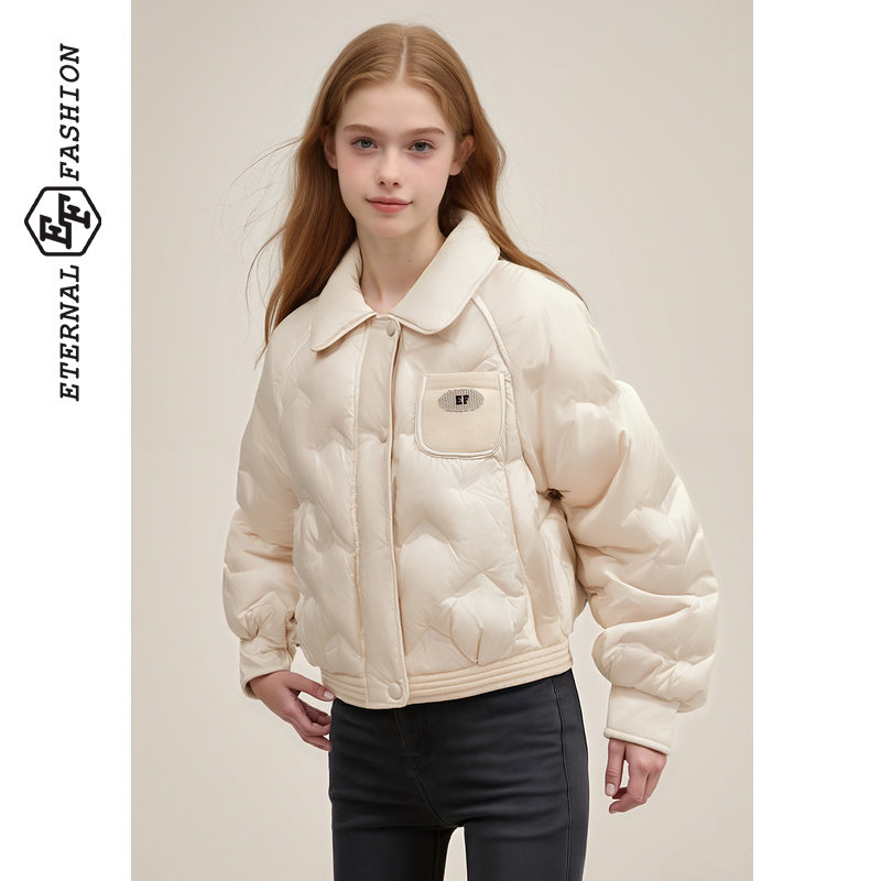 冬季新款保暖白鸭绒外套