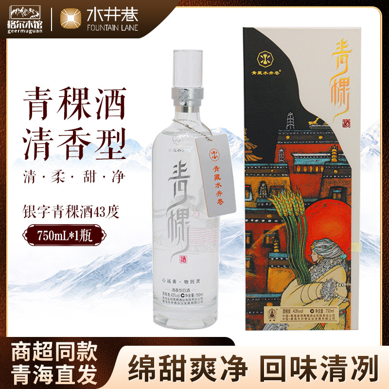 青藏水井巷青海特产青稞酒清香纯粮年份白酒聚会婚宴年货自饮送礼