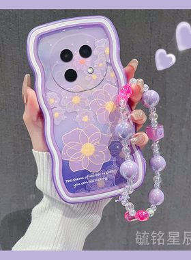 适用oppok12手机壳a3pro新款a5活力版a2紫色a1郁金香a97花朵k7x网红a93s可爱a72小众a11s高级感a9软硅胶透明