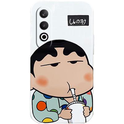 新款可爱墨镜蜡笔小新适用oppok12pro手机壳k12x带支架的Realme真我GT6透明GT5硅胶套软GTNeo6SE情侣卡通小众