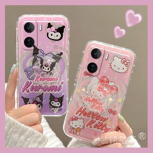 hellokitty适用iqooneo11手机壳iqooneo10/9spro十8se新款9pro+7竞速版6紫色5s库洛米5se可爱3透明的855硅胶