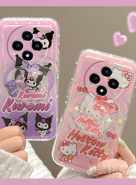 新款紫色库洛米可爱hellokitty适用vivoY300Pro手机壳Y300i透明的Y200硅胶Y100卡通Y200i带支架情侣kt猫Y100t