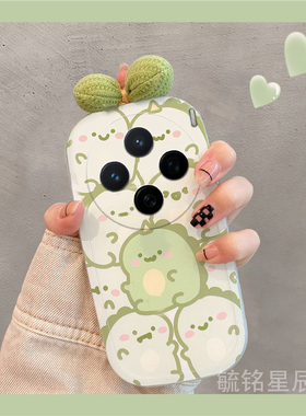 适用vivox200手机壳y300新款x100透明x60可爱x21a绿色s19恐龙s12蝴蝶结y200i小众diy的y37情侣y32硅胶高级感