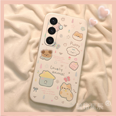 适用三星zflip7手机壳W26/ZTriFold/w25/zflip6翻盖zflip5折叠屏4新款3可爱zfold7/6卡通2动物w24flip折叠款2