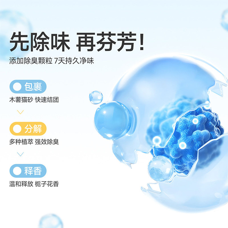 比亿奇猫砂木薯沙20公斤 近无尘不沾底秒结团豆腐猫砂10kg