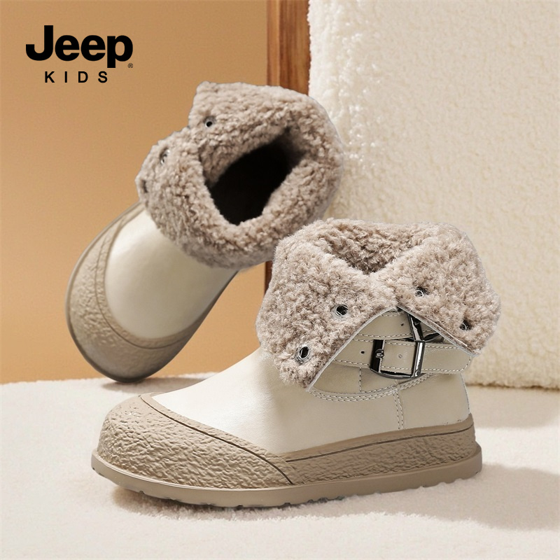 jeep儿童棉靴中大童雪地靴