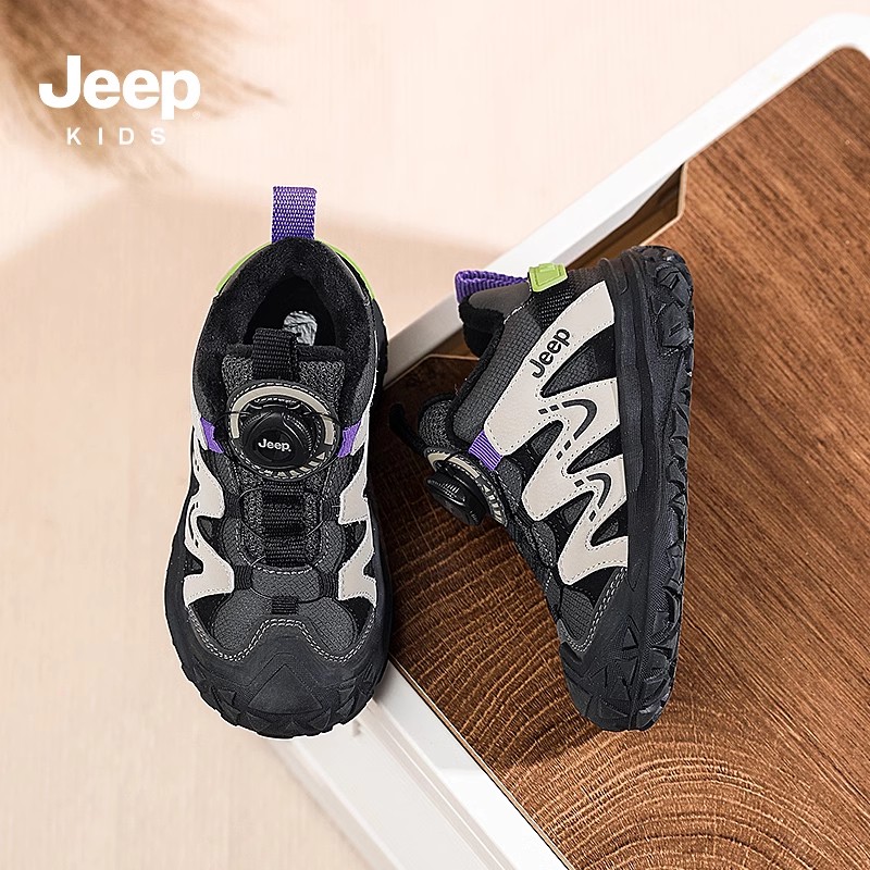 jeep儿童大棉鞋加绒防水防滑童鞋