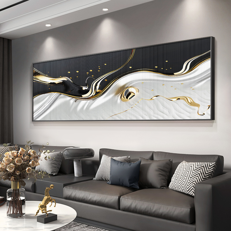 高级感抽象客厅装饰画现代轻奢