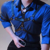 原神博士多托雷胸带男士 腰带腰链酒吧演出网红拍摄配饰背带衬衫