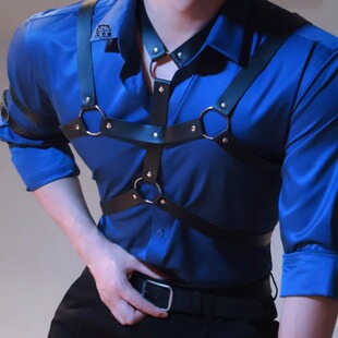 原神博士多托雷胸带男士腰带腰链酒吧演出网红拍摄配饰背带衬衫