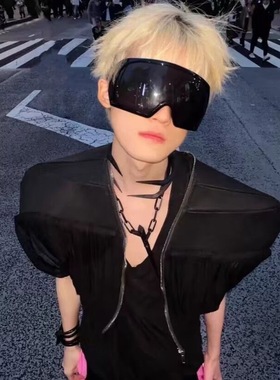 欧美超大框超酷哥特风太阳眼镜