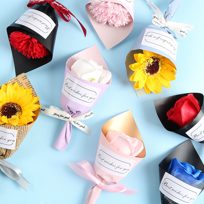 ins清新伴手礼盒简约精美花束