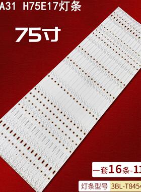 适用海尔LS75A31 H75E17灯条3BL-T8454102-14背光灯16条11灯凸镜