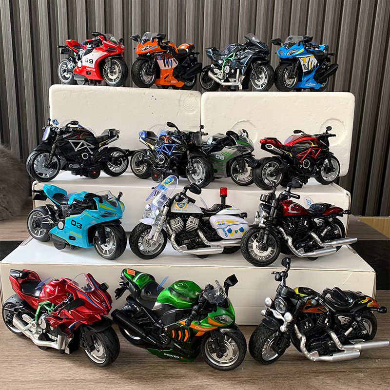 川崎摩托车模型h2r合金仿真生日男生礼物机车摆件跑车收藏汽车