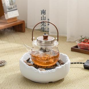 南山先生屹川围炉煮茶器家用电陶炉煮茶壶玻璃烧水壶煮茶炉养生壶