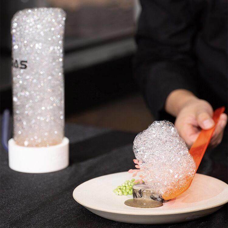 分子料理泡沫机创意酒吧餐饮飞行泡沫制作卵磷脂泡沫机美食气泡机