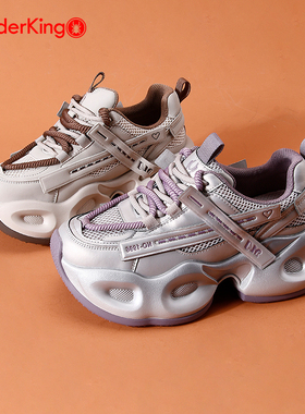 蜘蛛王女鞋2025秋季新款时尚百搭厚底增高老爹鞋透气休闲运动鞋女