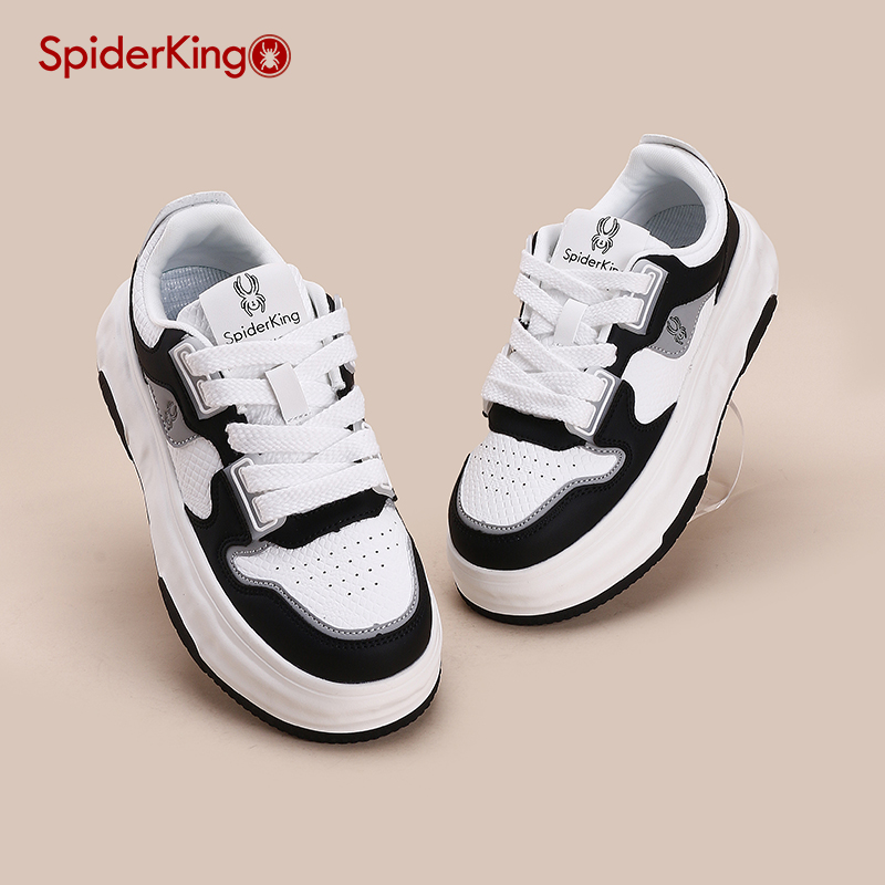 蜘蛛王板鞋休闲松糕底