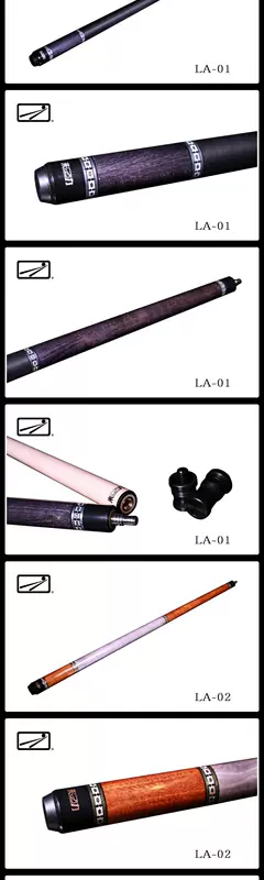 . Laili billiard cue big end Trung Quốc black tám billiard cue American nine-cues maple cue LT billiard cue - Bi-a