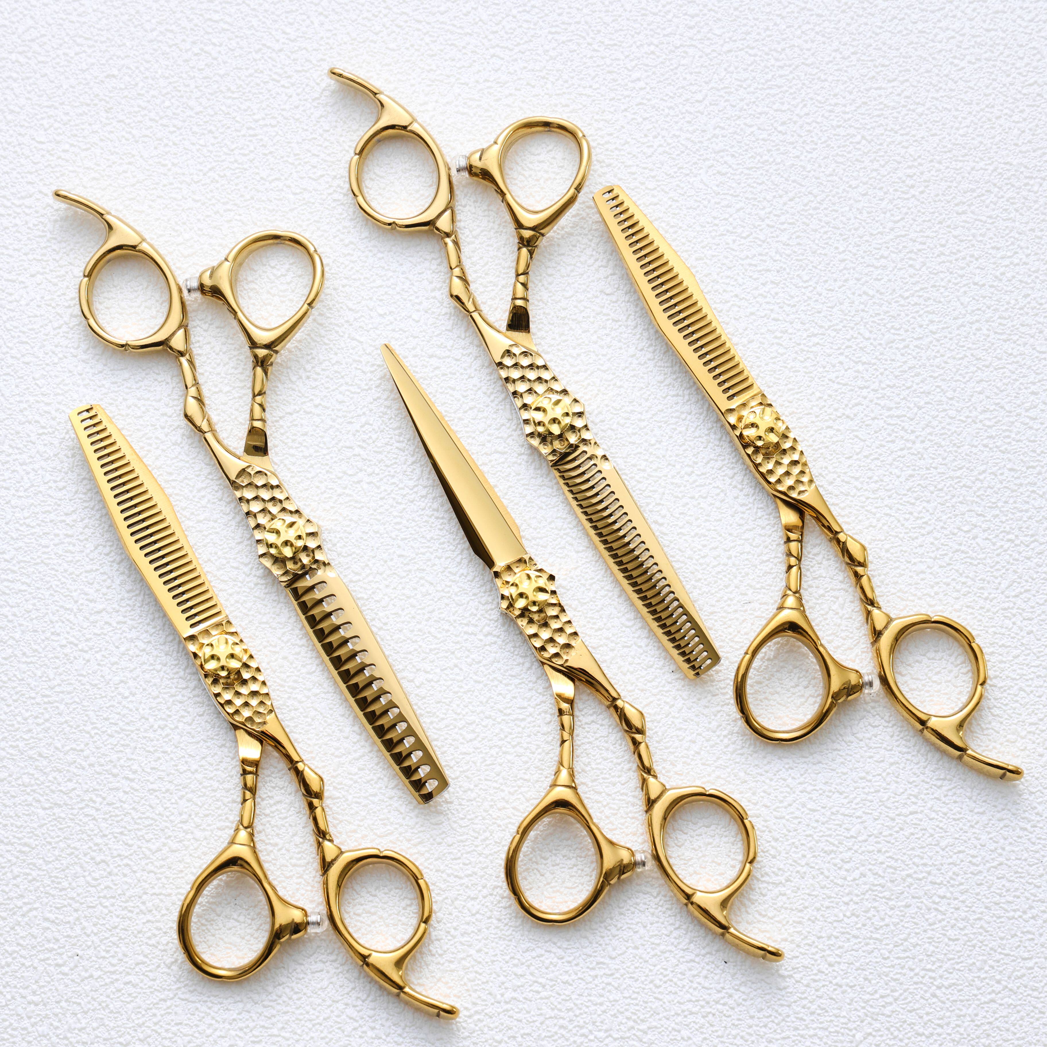 专业理发剪刀发型师专用平剪牙剪无痕剪刀套装440C高档美发套装