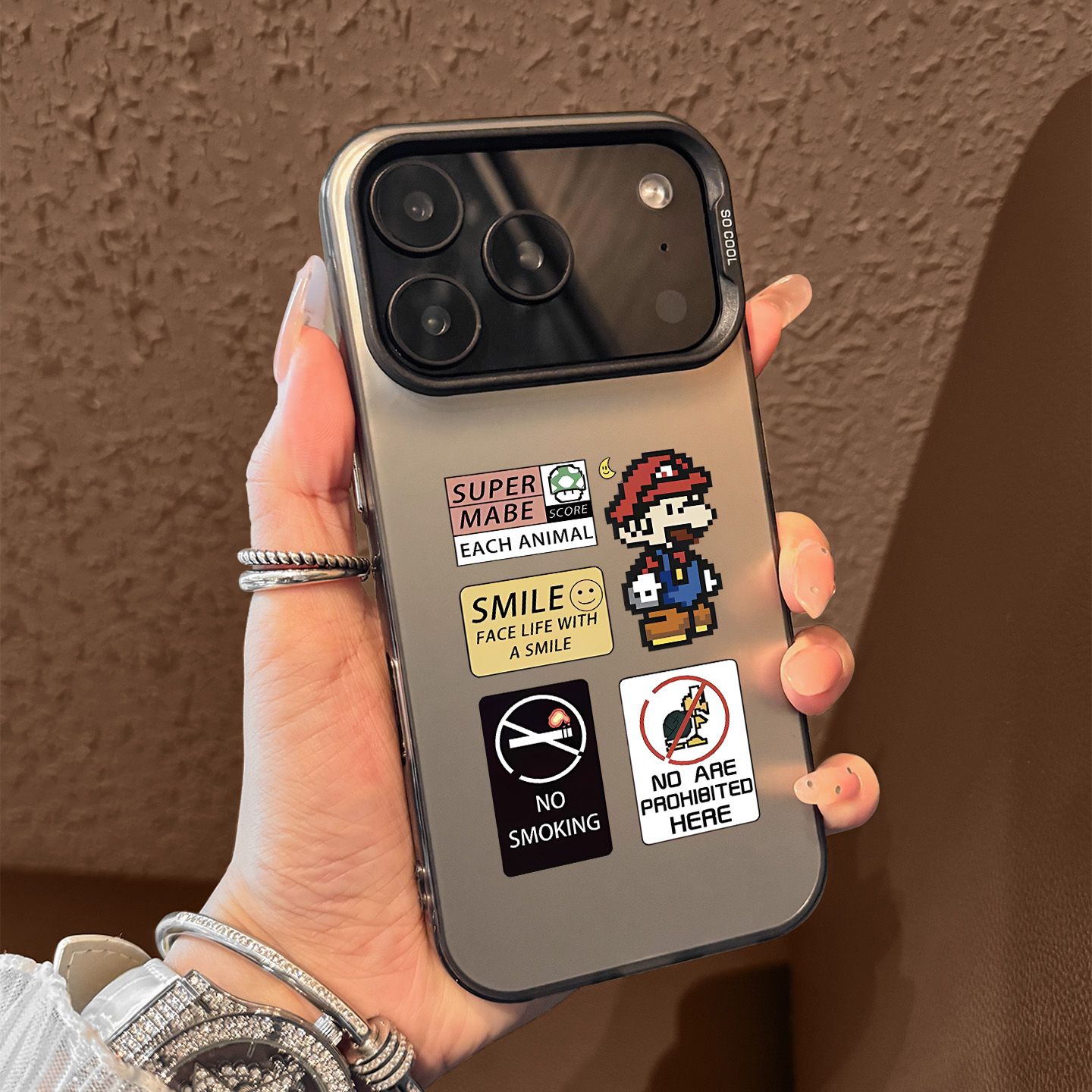 适用于苹果手机壳像素风马里奥