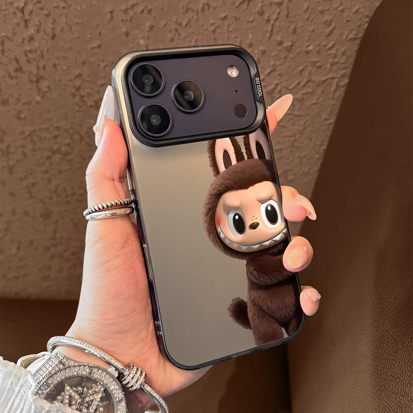 适用于苹果手机壳立体探头拉布布