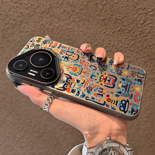 p40创意小众pro渐变p磨砂pro 全包防摔p60满屏小怪兽p50男女款 魔蚕适用华为pura80pro手机壳新款 pura70pro个性