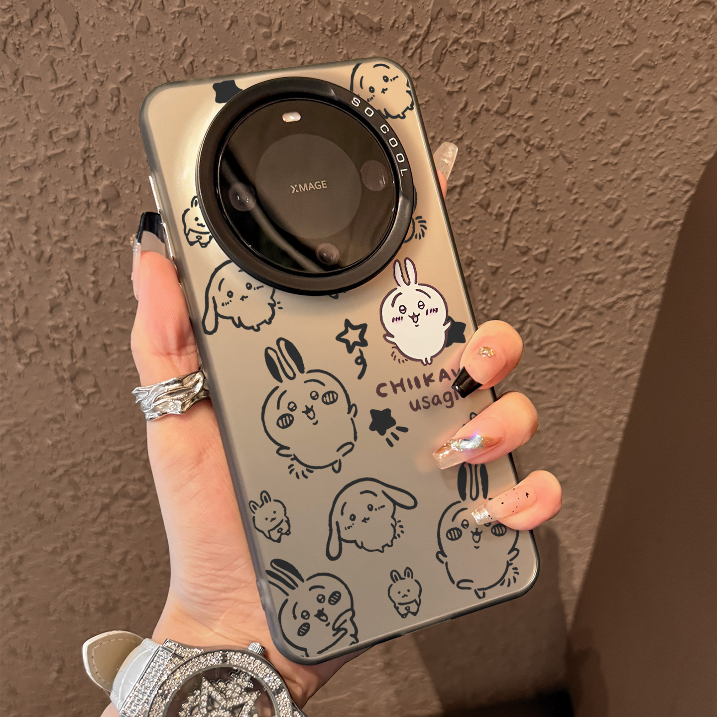 适用于华为mate手机壳线条乌萨奇