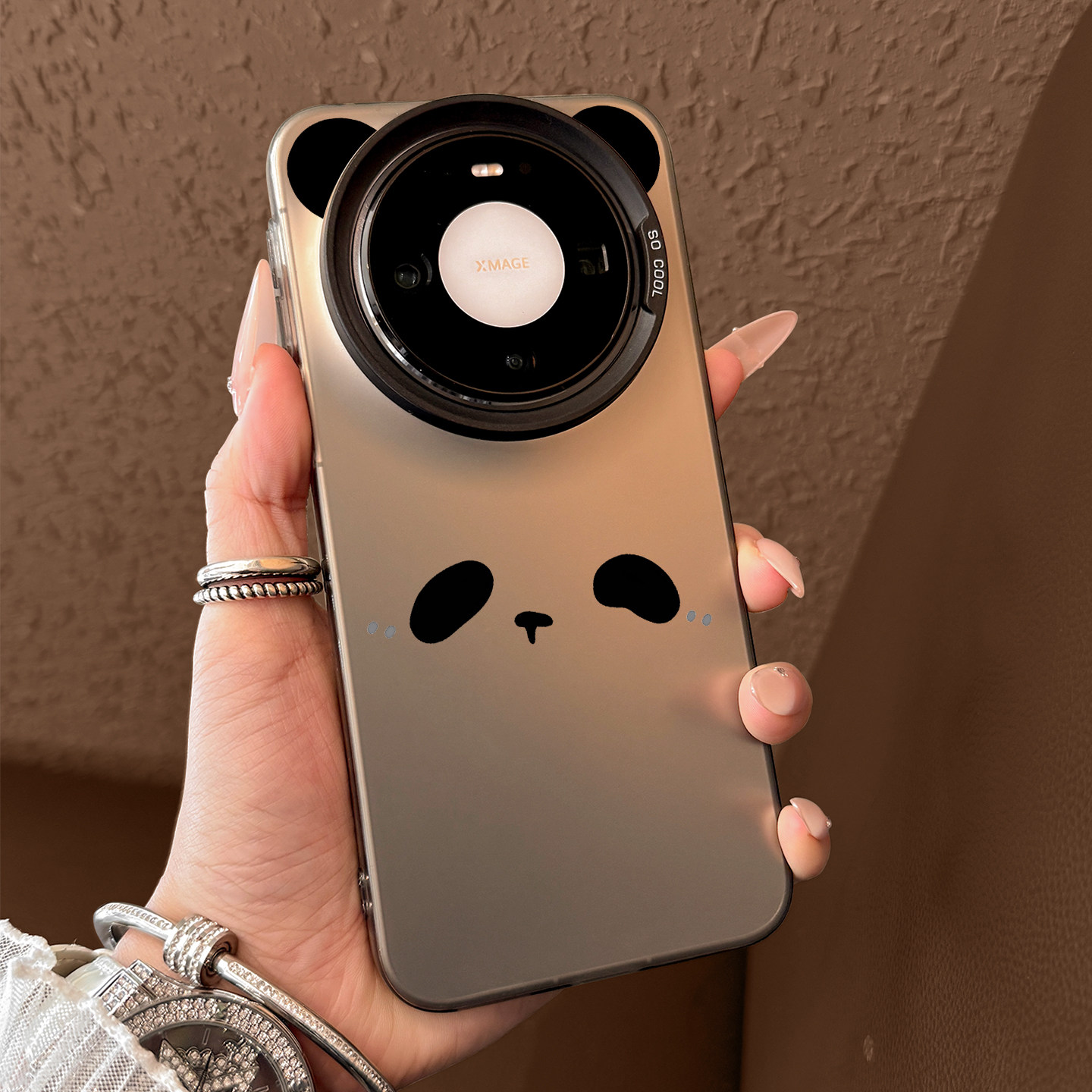 适用华为mate80手机壳新款mate80promax熊猫表情m