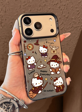适用苹果17promax手机壳新款iphone17pro哈利波特kt猫16pro小众15磨砂硅胶14全包防摔13高级感12超火ip女款11