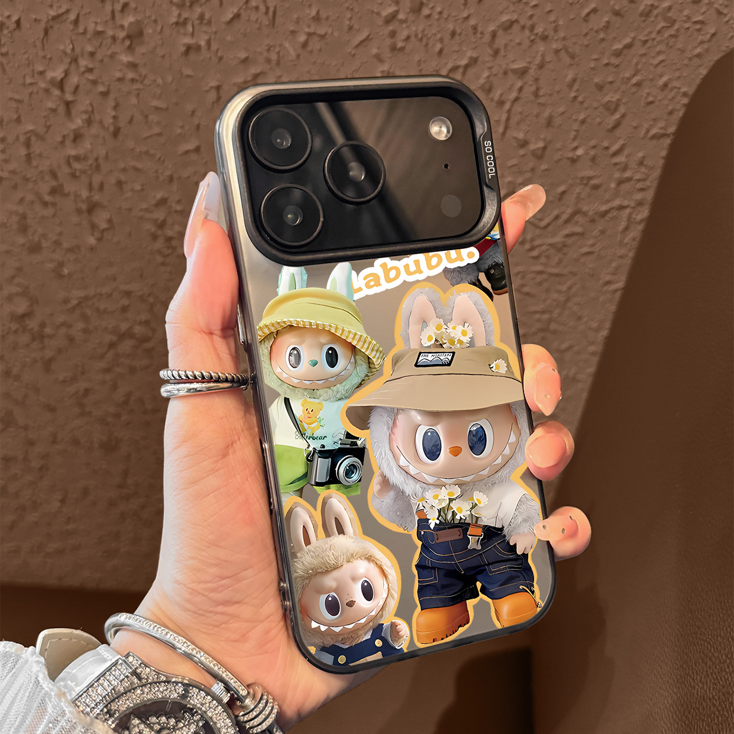 适用苹果17promax拉布布牛仔外壳