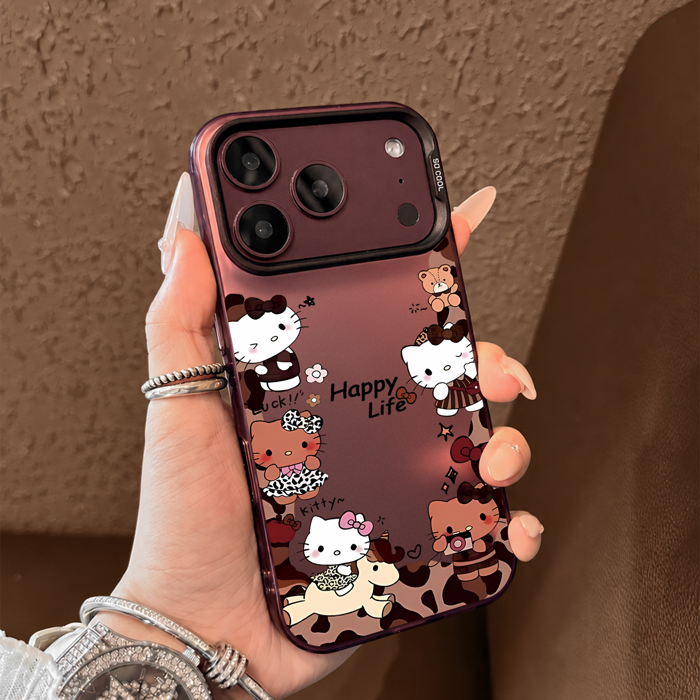 适用苹果18pormax手机壳新款iPhone18pro卡通17pro豹纹小马猫咪16pro硅胶15全包防摔14高级感ip红色保护套女