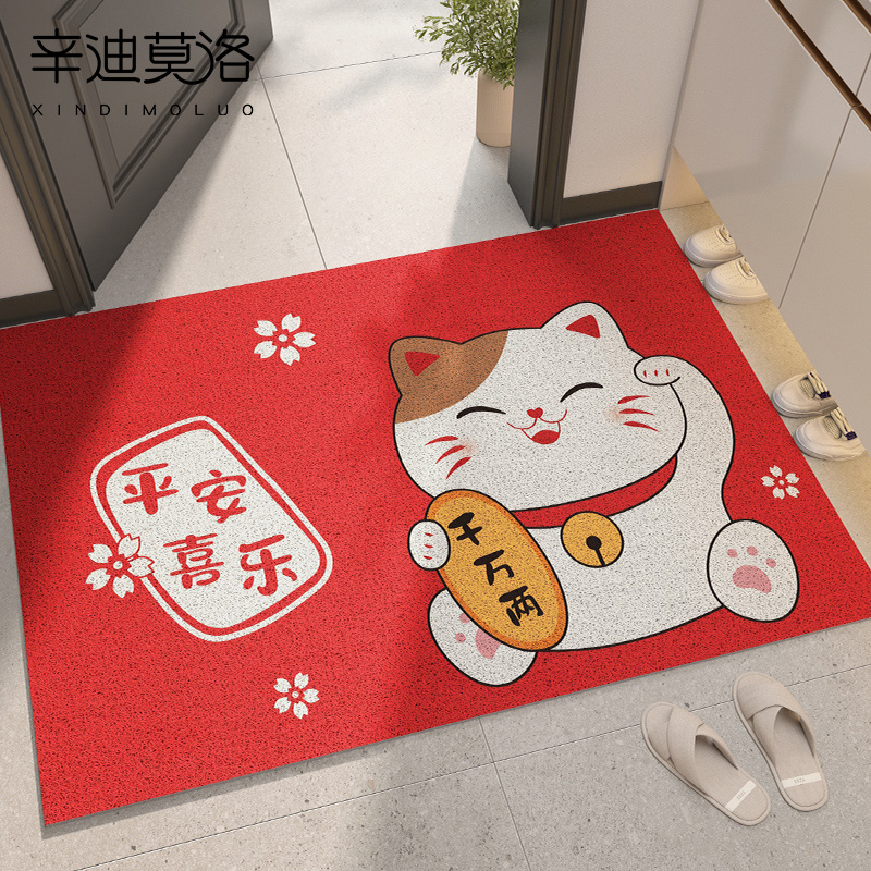 入户门地垫进门防滑门外红色地毯