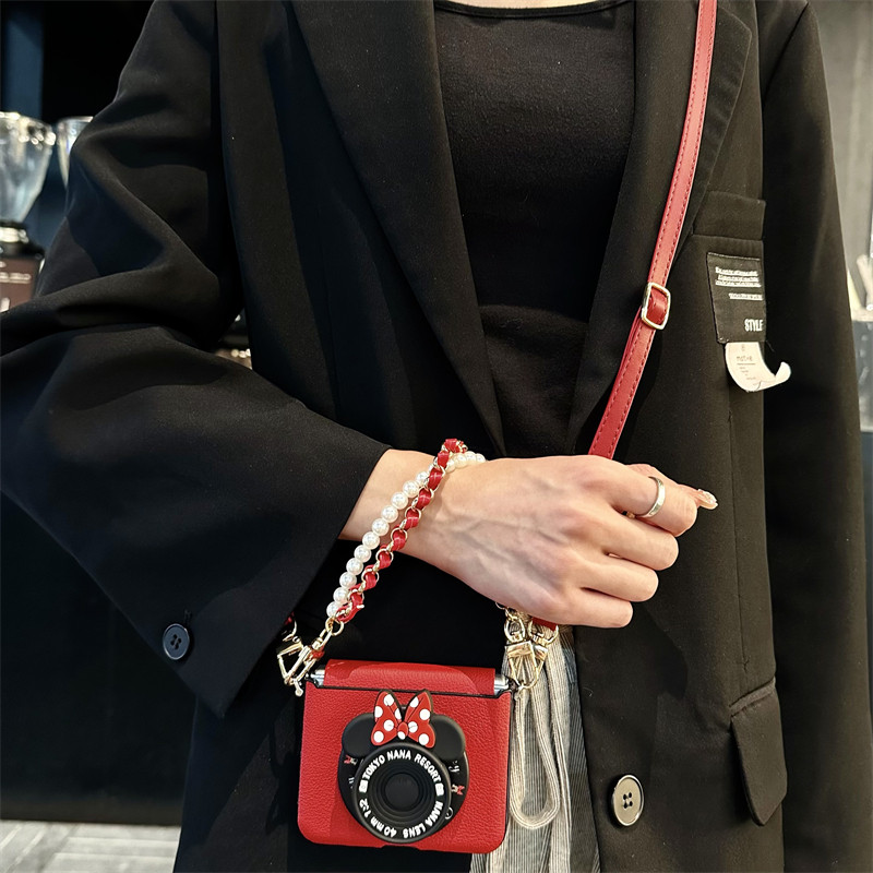 悦皇适用于三星zflip7磁吸支架无线充电手机壳zflip6全包护中轴zflip5/4翻盖斜挎挂绳保护套w25蝴蝶结手提w24