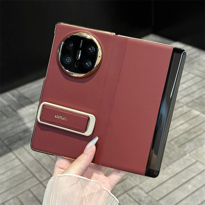 全包翻盖皮套指环支架折叠手机壳