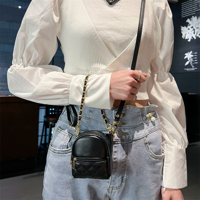斜挎背带挂绳插卡零钱包手机壳