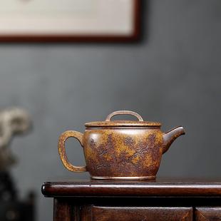 宜兴泥紫砂壶原矿高温优等品段八方茶汉瓦泡壶功家用夫茶具密文