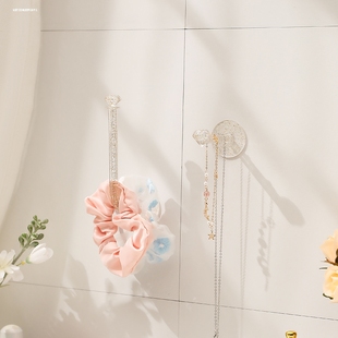 发箍发圈收纳架免打孔壁挂式首饰发带头绳饰品展示架整理创意挂钩