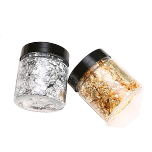 金箔纸美甲饰品金银色锡箔碎片胶 装饰布艺玻璃金属多彩色金箔