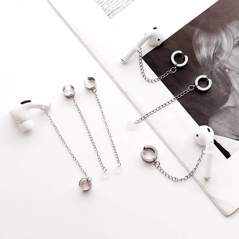 蓝牙耳机防丢神器耳夹新款简约时尚个性小清新树枝耳机保护链耳环